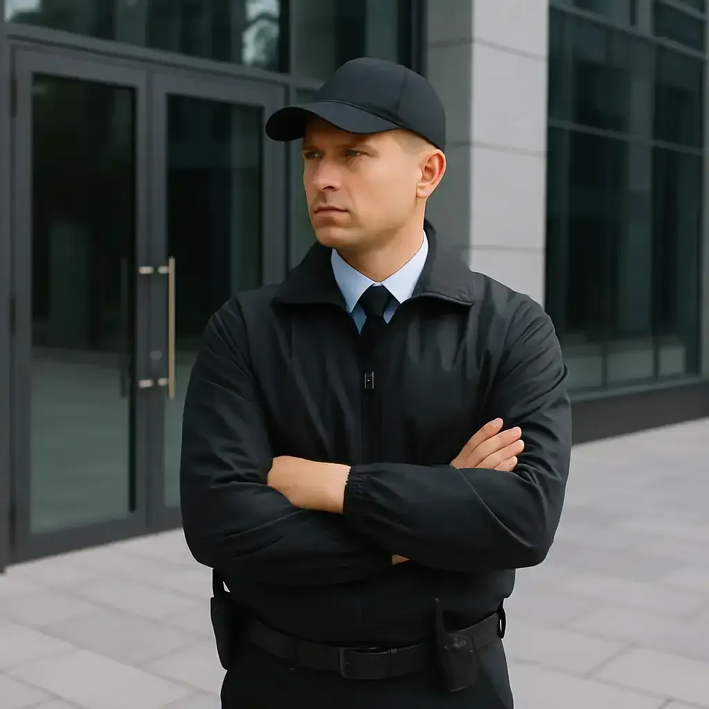 Beveiliger voor kantoorpand